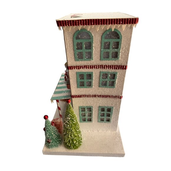 Bethany Lowe Christmas Peppermint Paper House Decor Hand Signed LC2483 - Picture 4 of 8